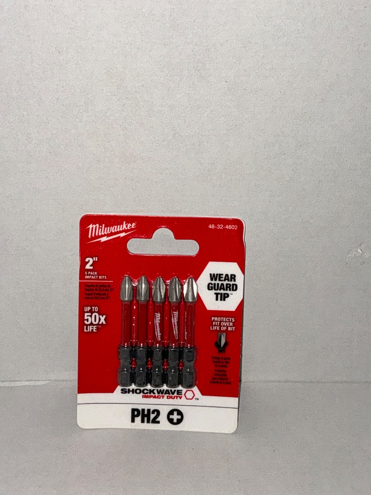 Milwaukee 48-32-4602 Shockwave 2-Inch #2 Phillips Hex Shank Impact Duty Power...
