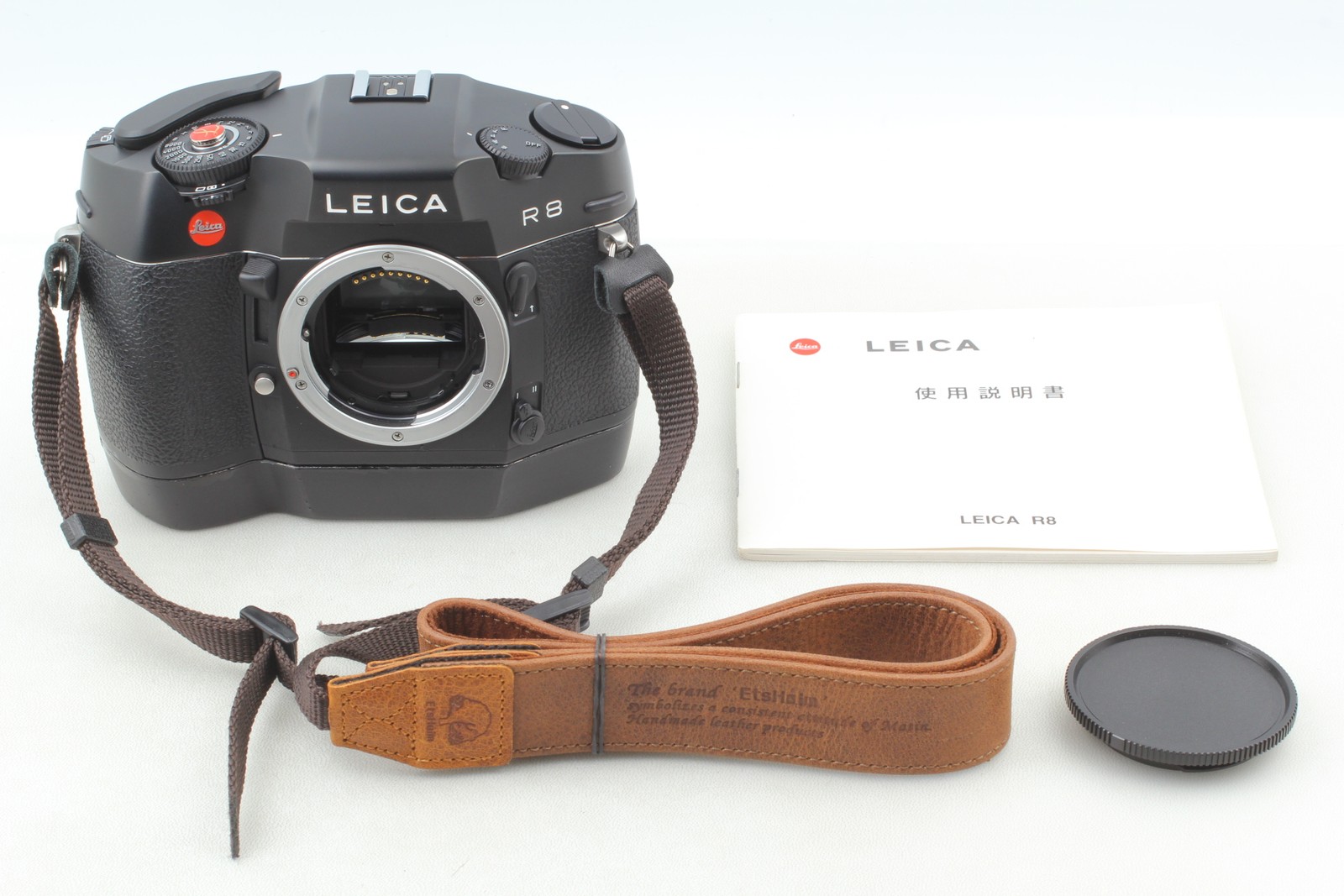 [ N MINT w/Moter Winder Strap ] Leica R8 Black 35mm Film SLR Camera  From JAPAN