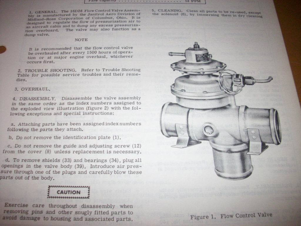 Janitrol Flow Control Valve 16D28 Maintenance Instructions