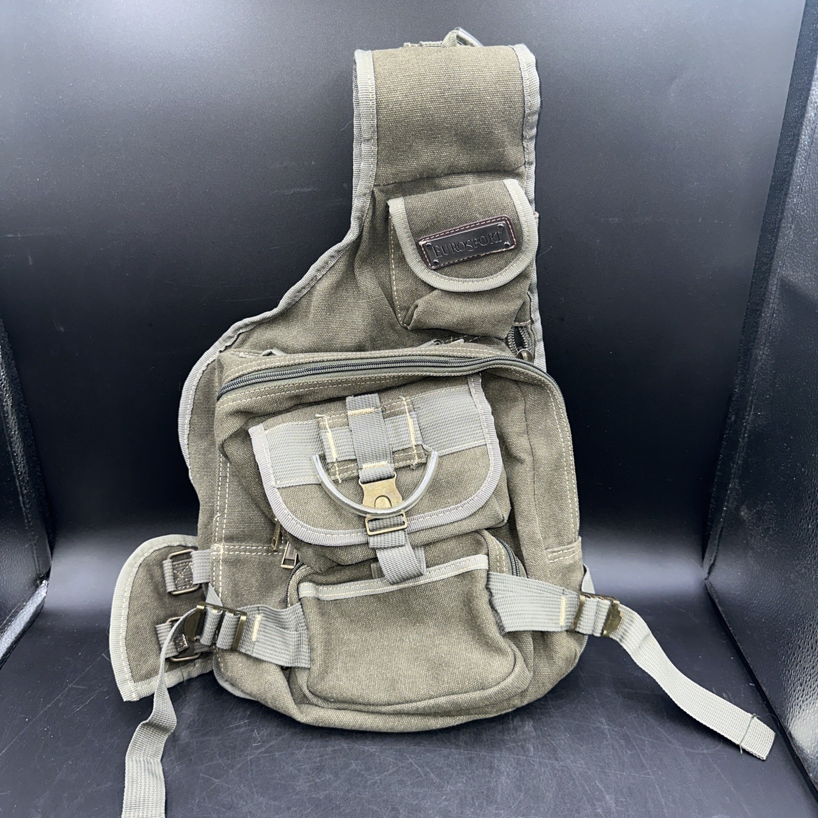 Eurosport Canvas Urban Sling Crossbody Backpack Bag- Preowned