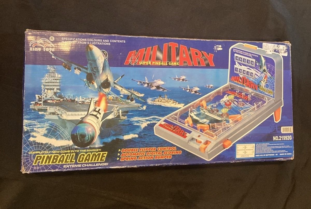 Vintage Military Super Pinball Game
