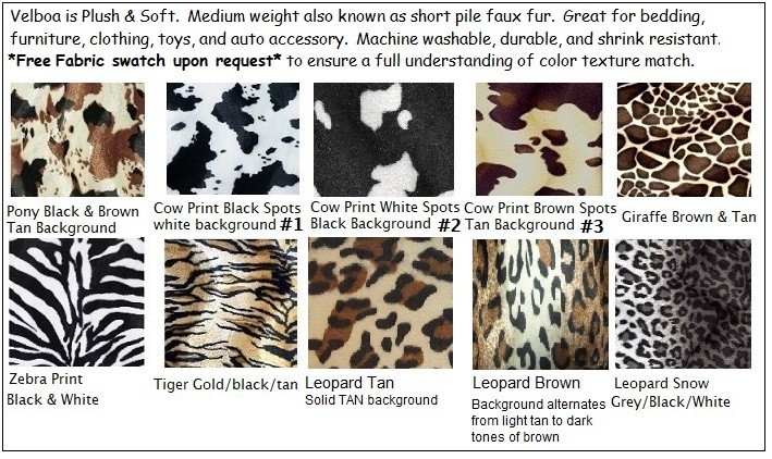 Lumbar or Travel Pillow Cover Animal Print (10 SIZES)