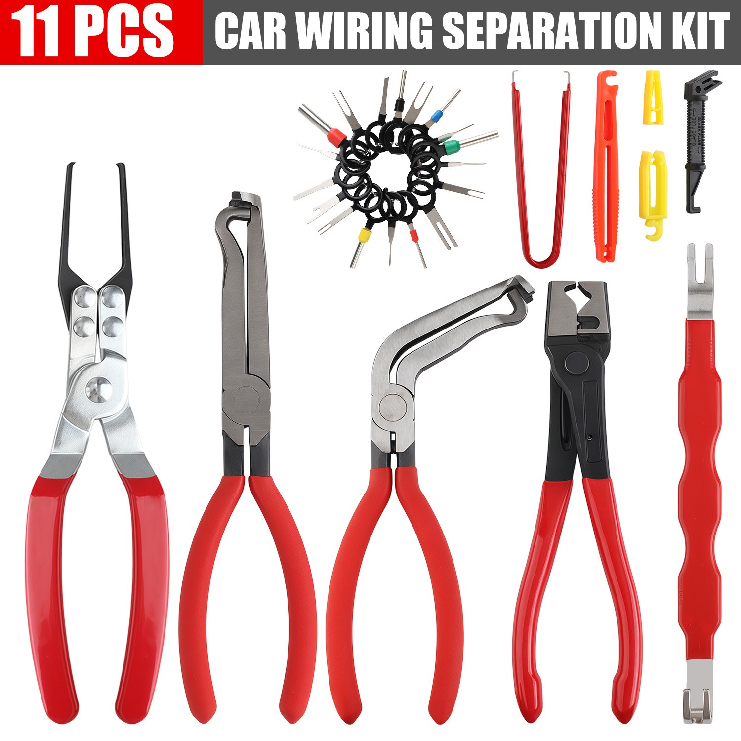 11 Pcs Electrical Disconnect Pliers Set for Automotive Connector Removal