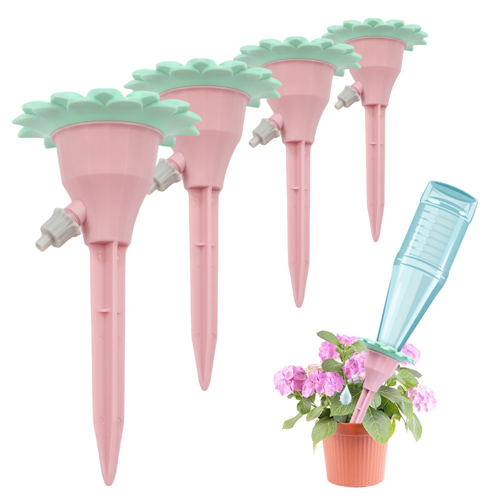 4 Pcs Automatic Watering Set Ensures Proper Hydration for All Your Plants