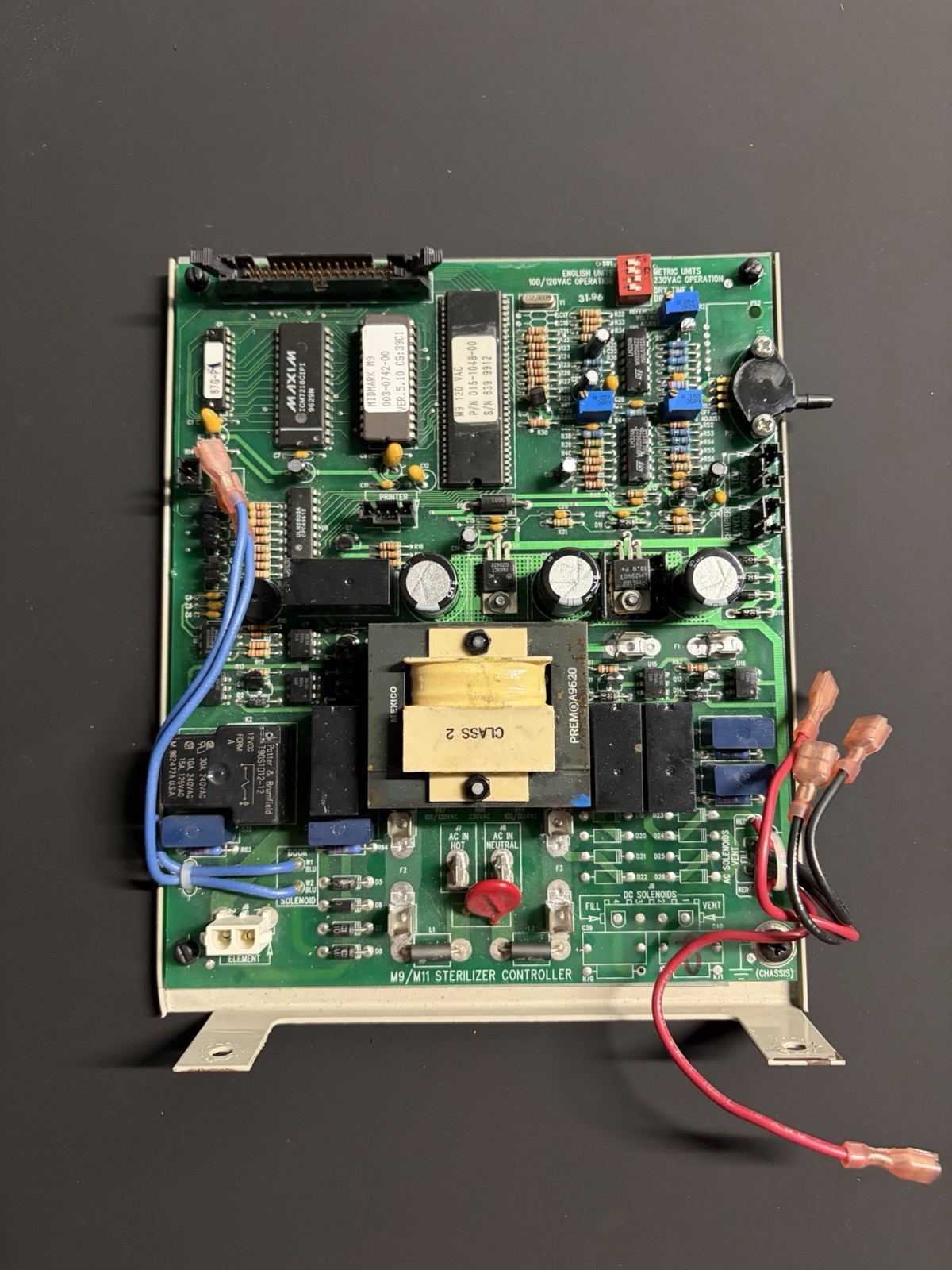 M9/M11 Sterilizer Controller Control Board w/ Metal Enclosure 100/120VAC 3.15A