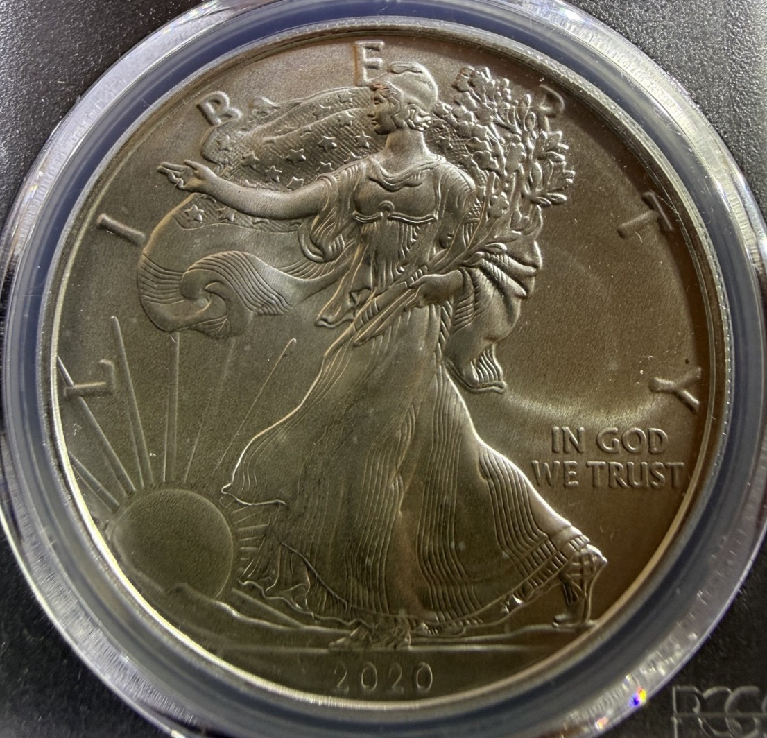 2020 $1 American Silver Eagle MS69 PCGS - First Strike