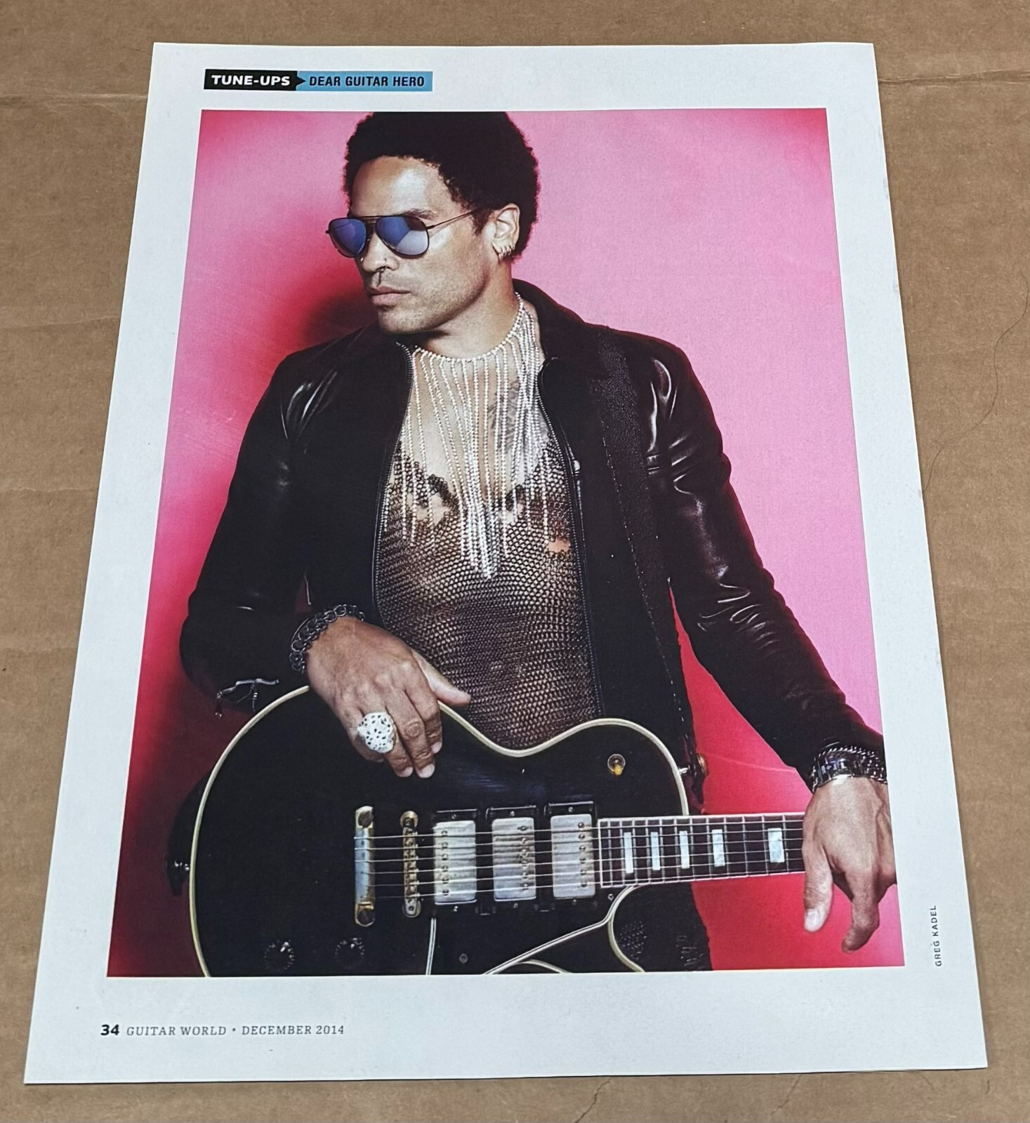 LENNY KRAVITZ - Music Print Ad Photo - 2014