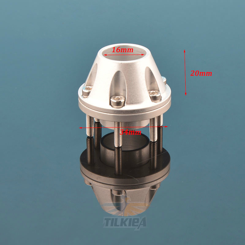 CNC aluminum pipe fix mount for 16mm end of gas engine pipe  rc boat
