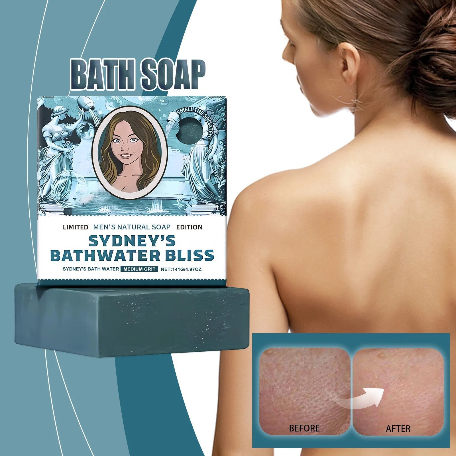 New Dr. Squatch Sydney Sweeney Bathwater Bar Soap LE 5000 - IN HAND