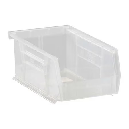 Quantum Storage Systems Qus220cl Hang & Stack Storage Bin, Polypropylene,