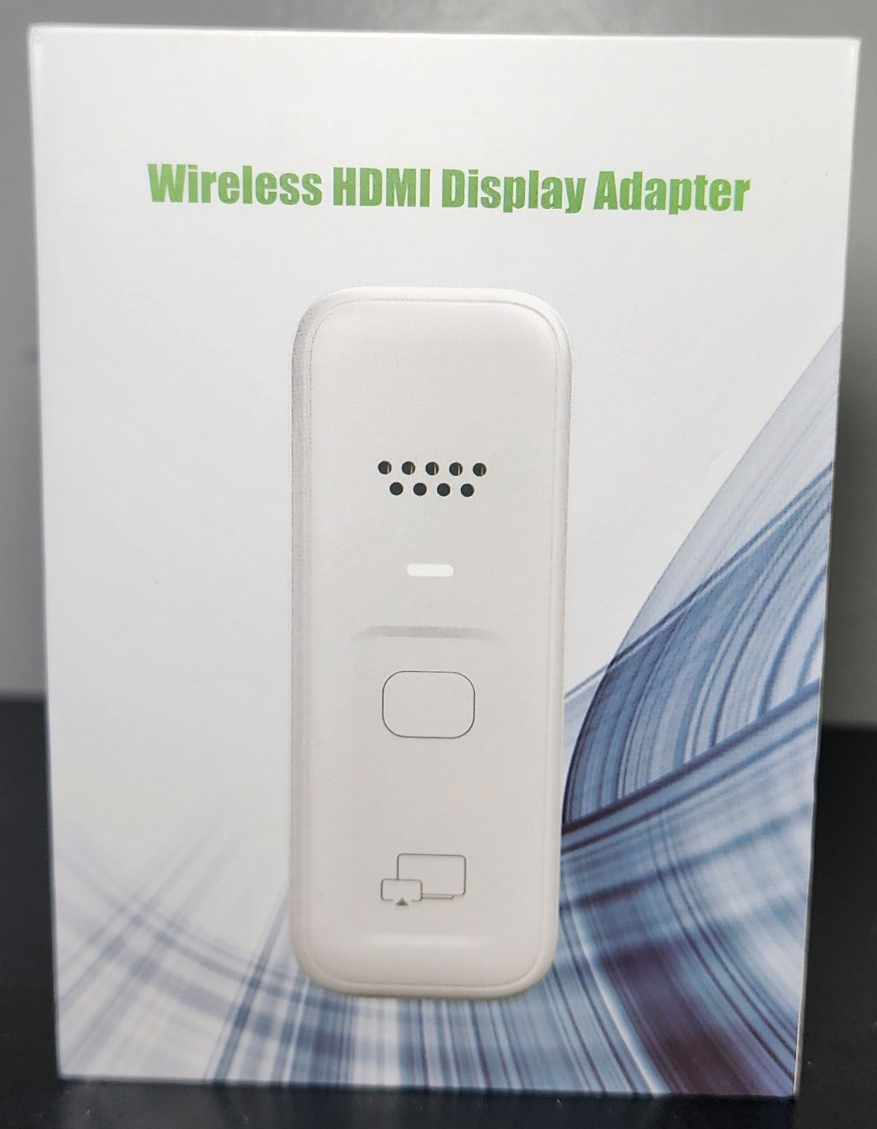1080P Wireless HDMI Display Adapter,2.4G & 5G Wireless HDMI Screen White