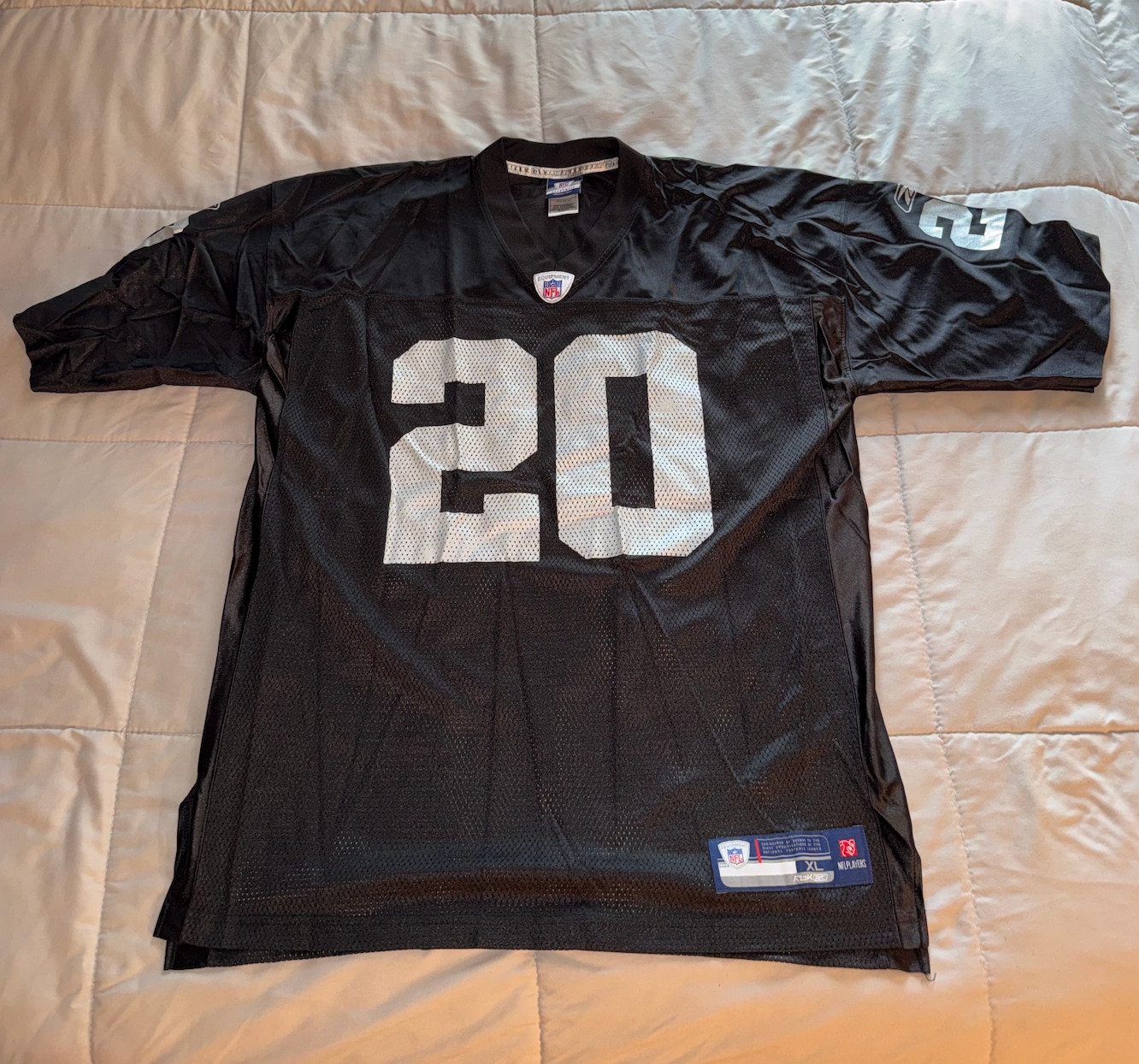 Oakland Raiders Darren McFadden Mens Black Jersey NFL Equipment #20 Reebok XL