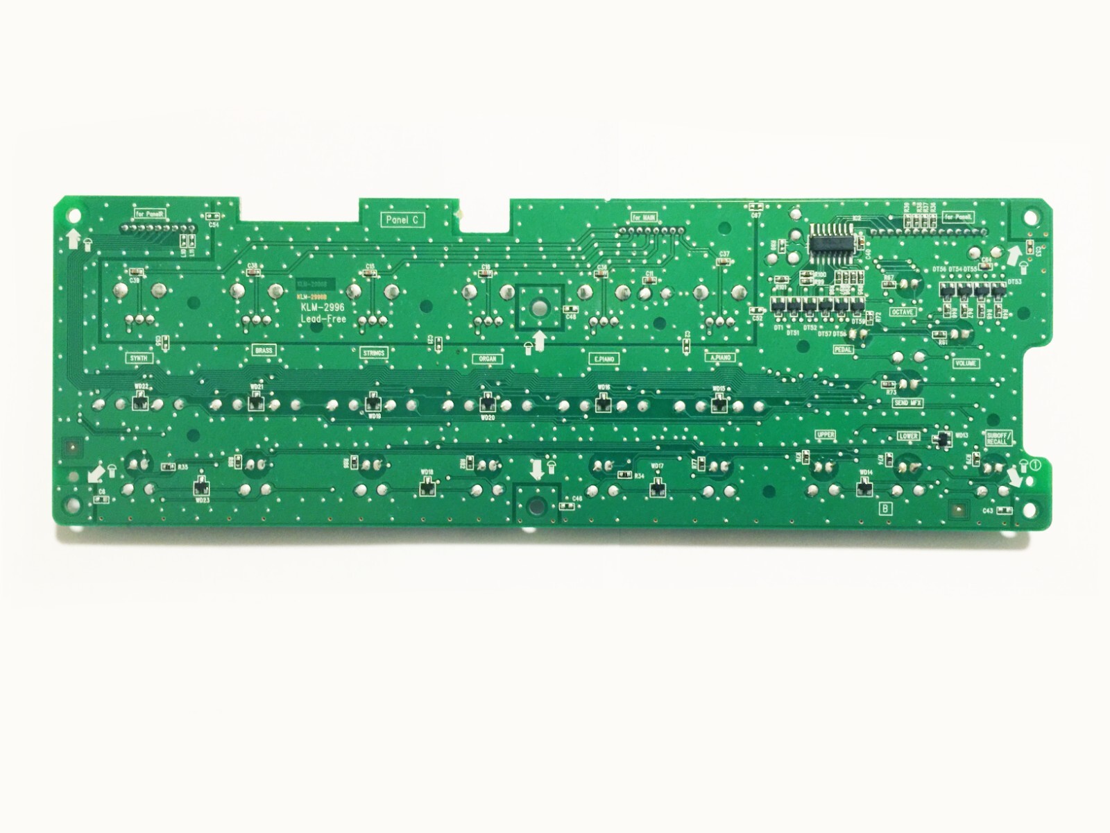 KORG PS60 Synthesizer Central Panel Switch Board KLM-2996. Works Great !