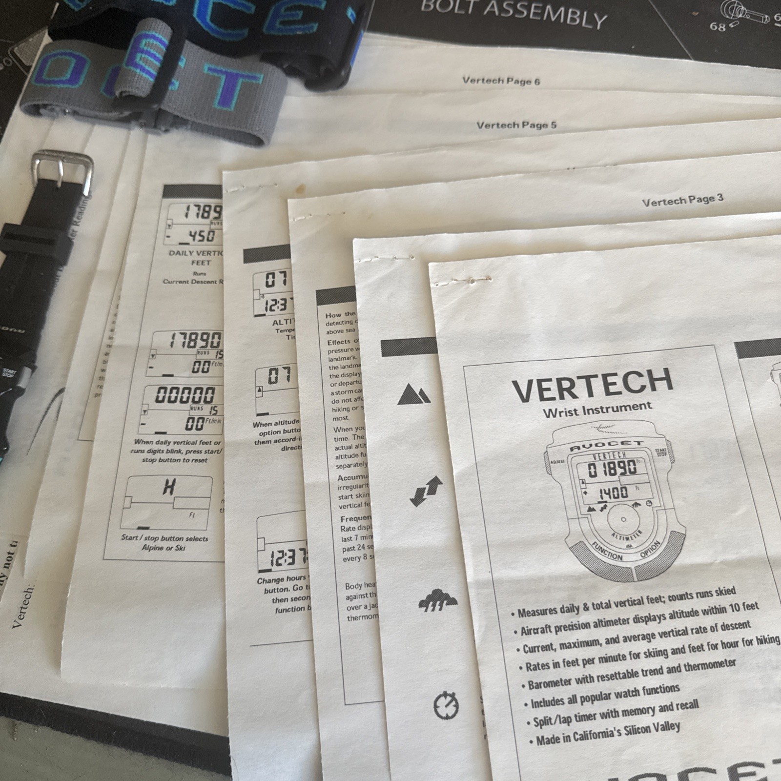 2 Vertech Avocet Wrist Devices
