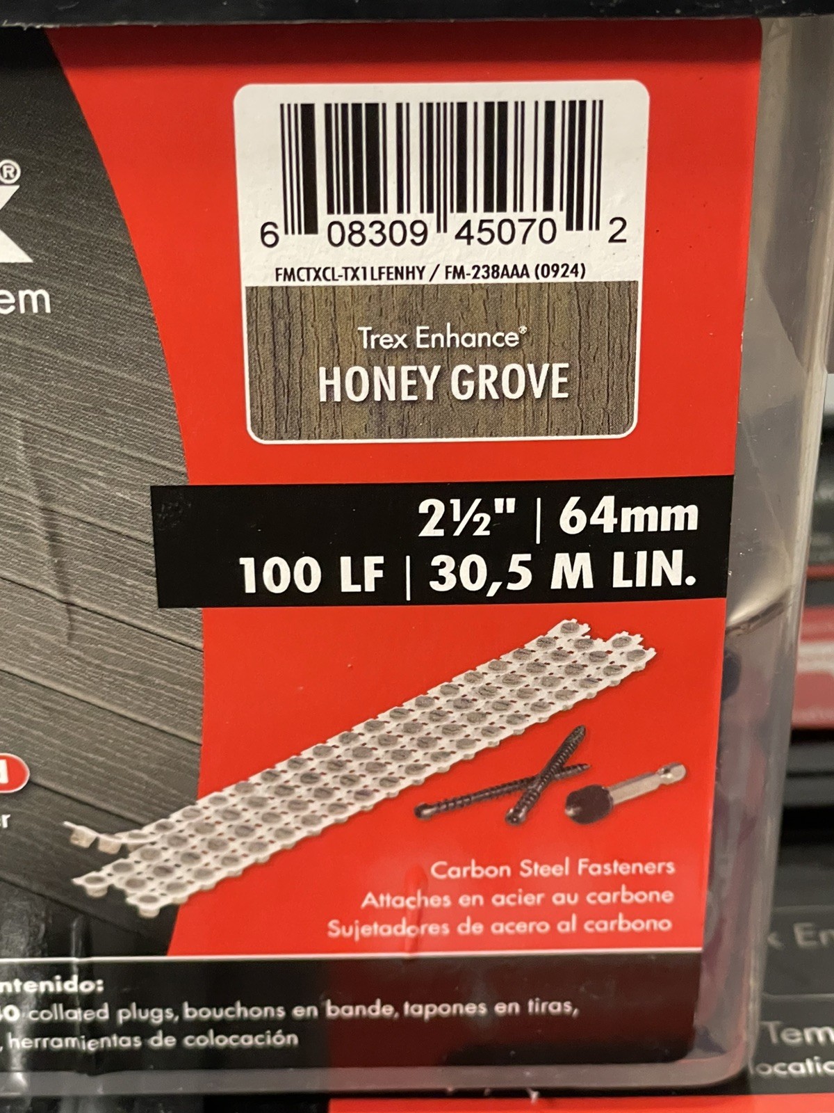 Fastenmaster Collated Cortex Hidden Plug Fasteners for Trex Decking – Honey Gro