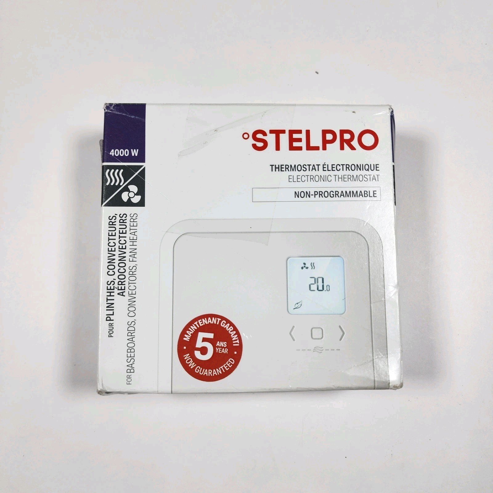 Stelpro Non-Programmable Electronic Thermostat for Baseboards and Convectors