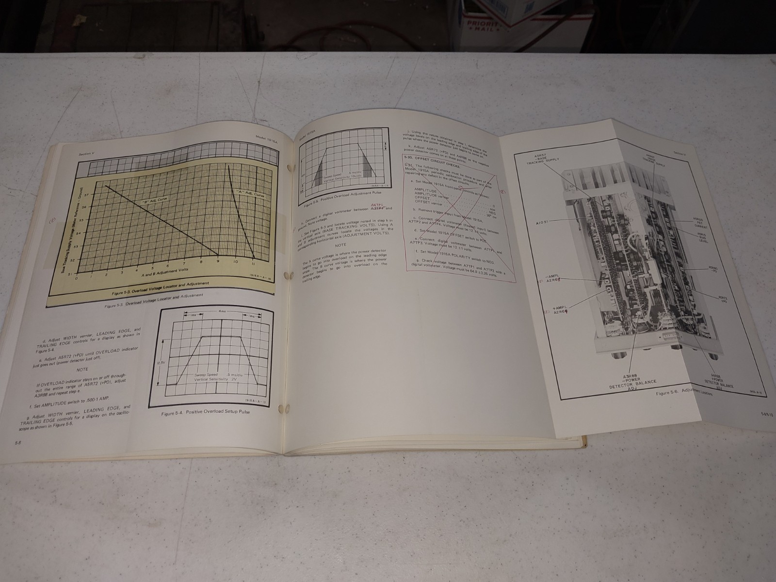 Original HP 1915A variable transition time output operating and service manual