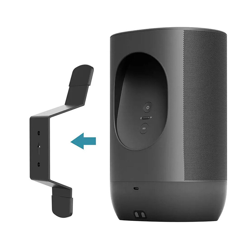 Wall Metal Hook Bracket Silicone Cover Protective Stand for SONOS Move1/Move2