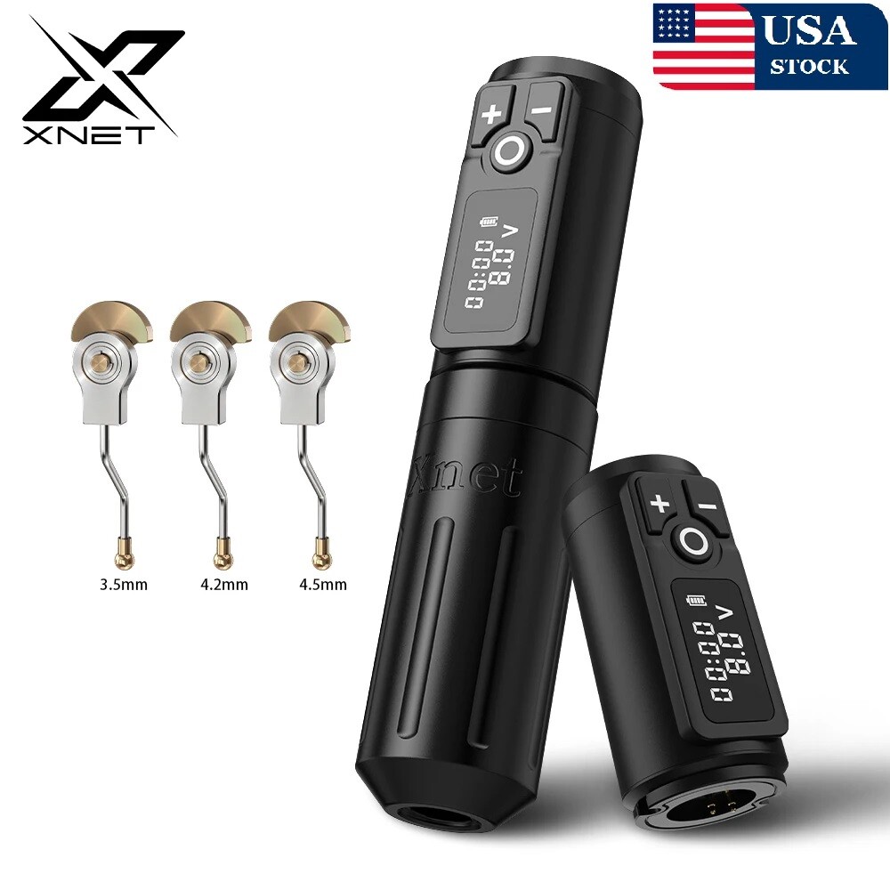 XNET Plus Wireless Tattoo Machine Pen Powerful Coreless Motor 2000mah Battery