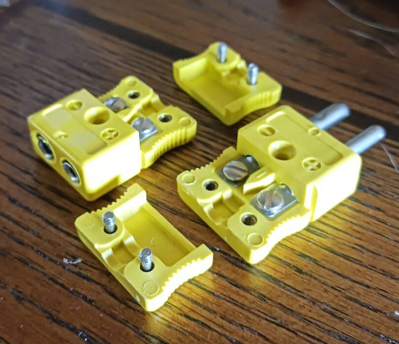1 TYPE K GORDON THERMOCOUPLE CONNECTOR SET, 1 MALE & 1 FEMALE, NOT CHINESE ITEM