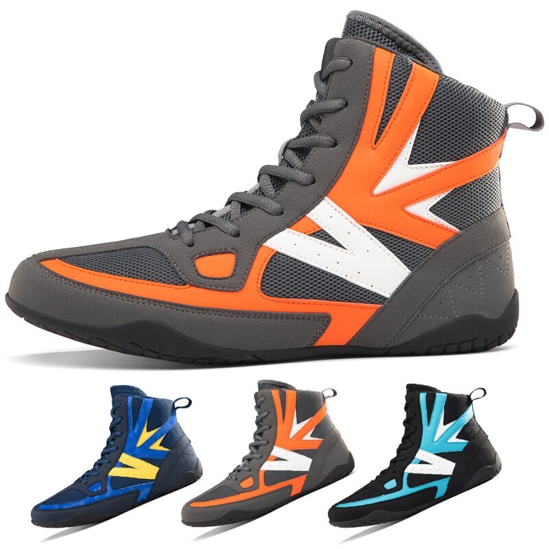 Breathable Wrestling Shoes Men's and Women's Professional Tall Soft Boxing Shoes