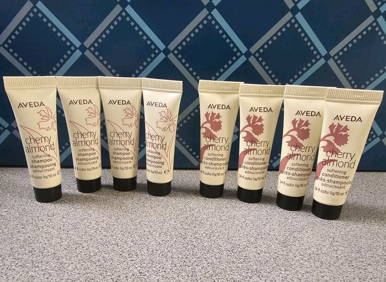 8 Aveda Cherry Almond Softening Shampoo & Conditioner - 0.34 fl. oz. / 10 ml