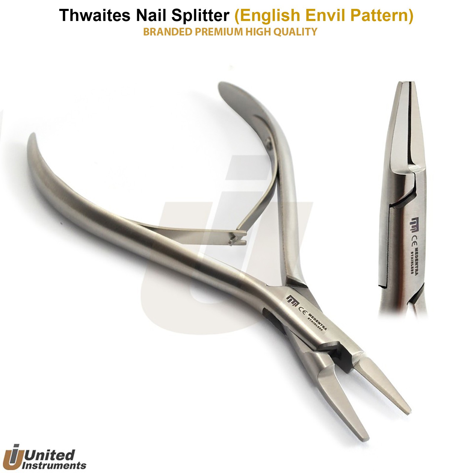 Podiatry Thwaites Cutter Toe Nail Splitter English Anvil Pattern Nipper Clipper