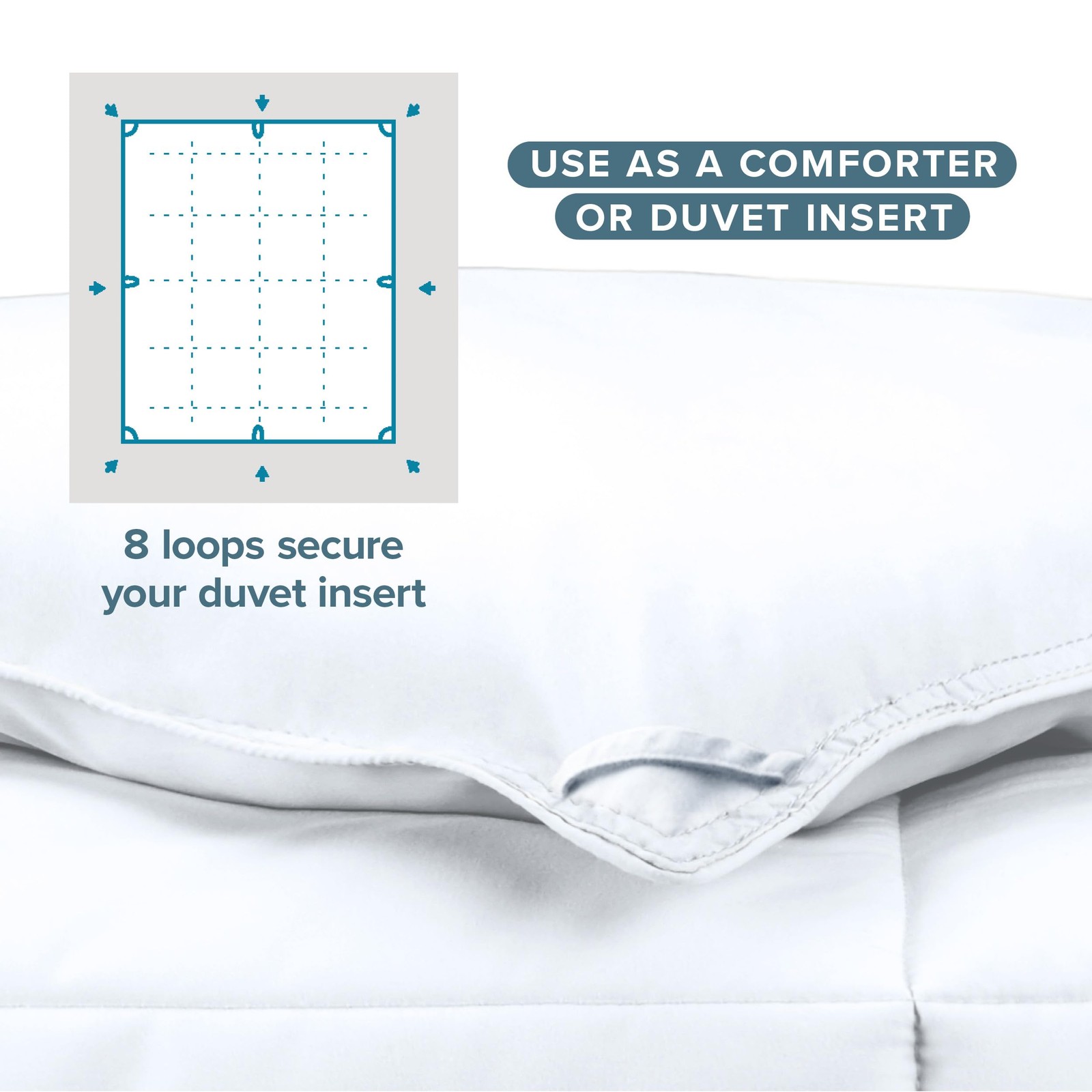Bare Home Queen Duvet Insert 1800 Series Down Alternative Comforter