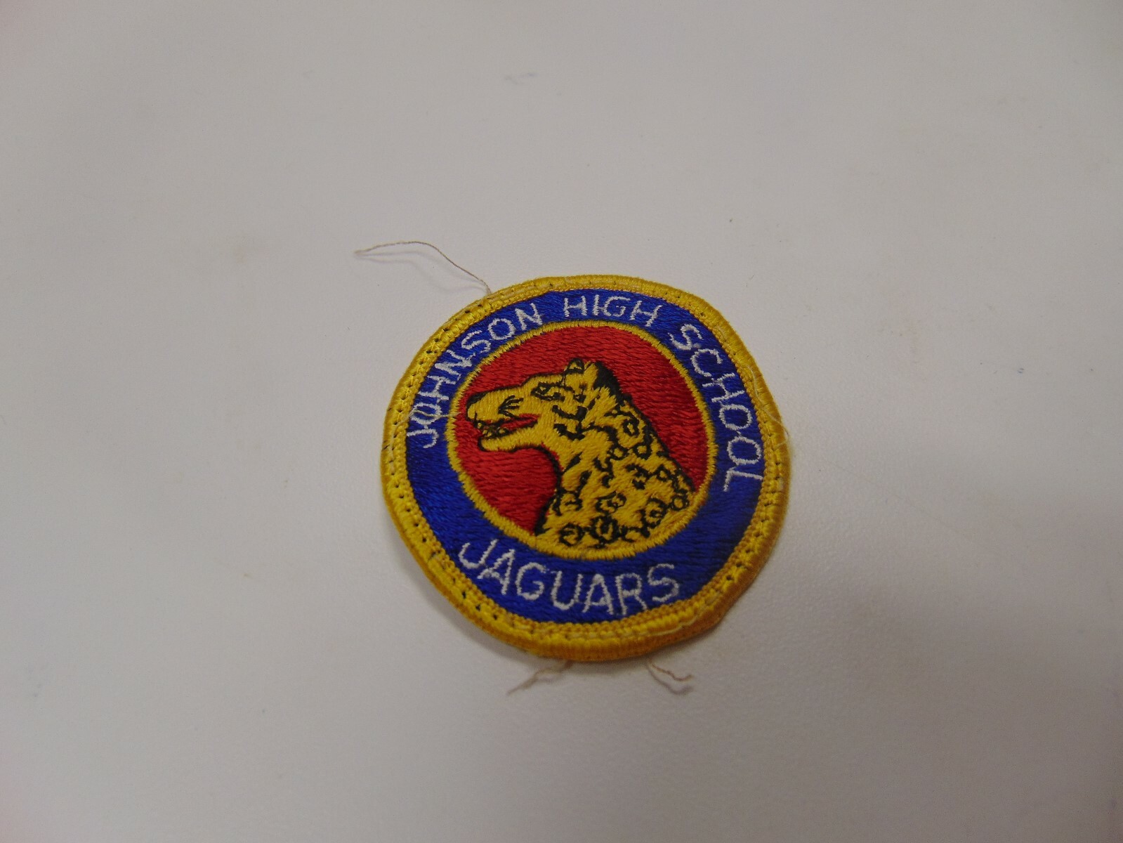 MILITARY SHOULDER PATCH COLORED SEW ON JOHNSON HIGH SCHOOL JAGUARS