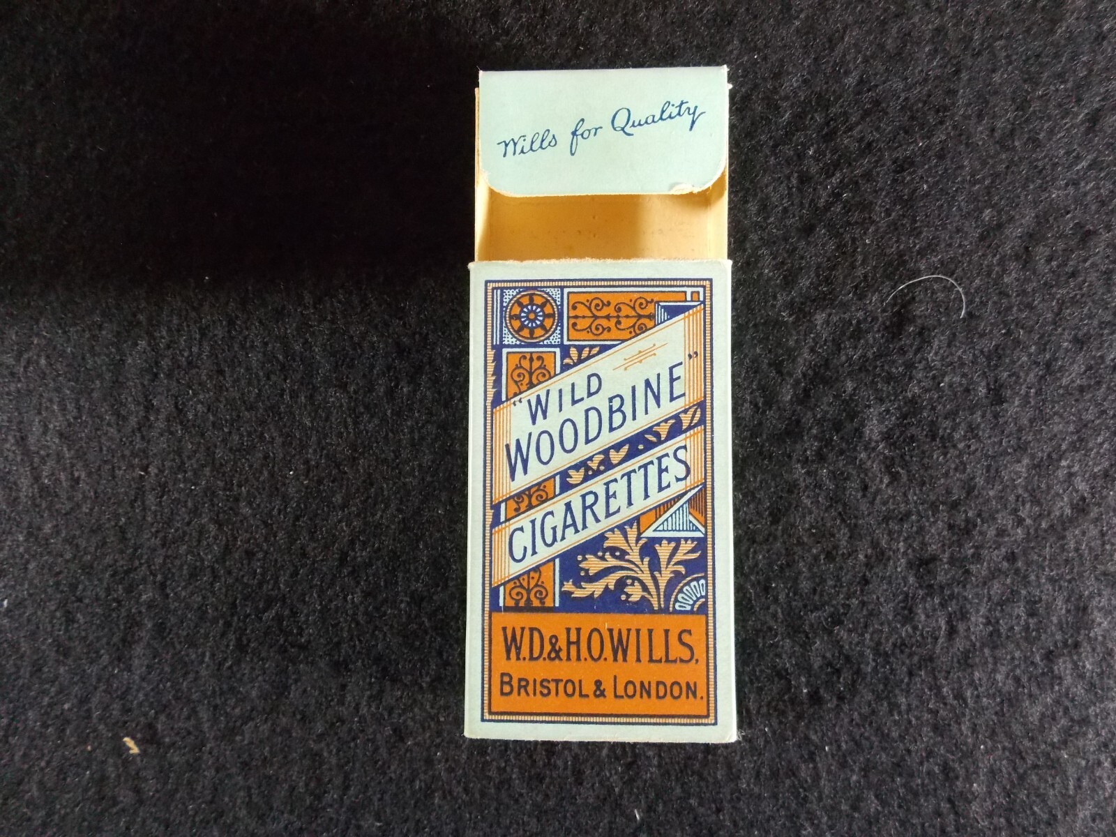 Vintage Wills Wild Woodbines Empty Cigarette Packet Box
