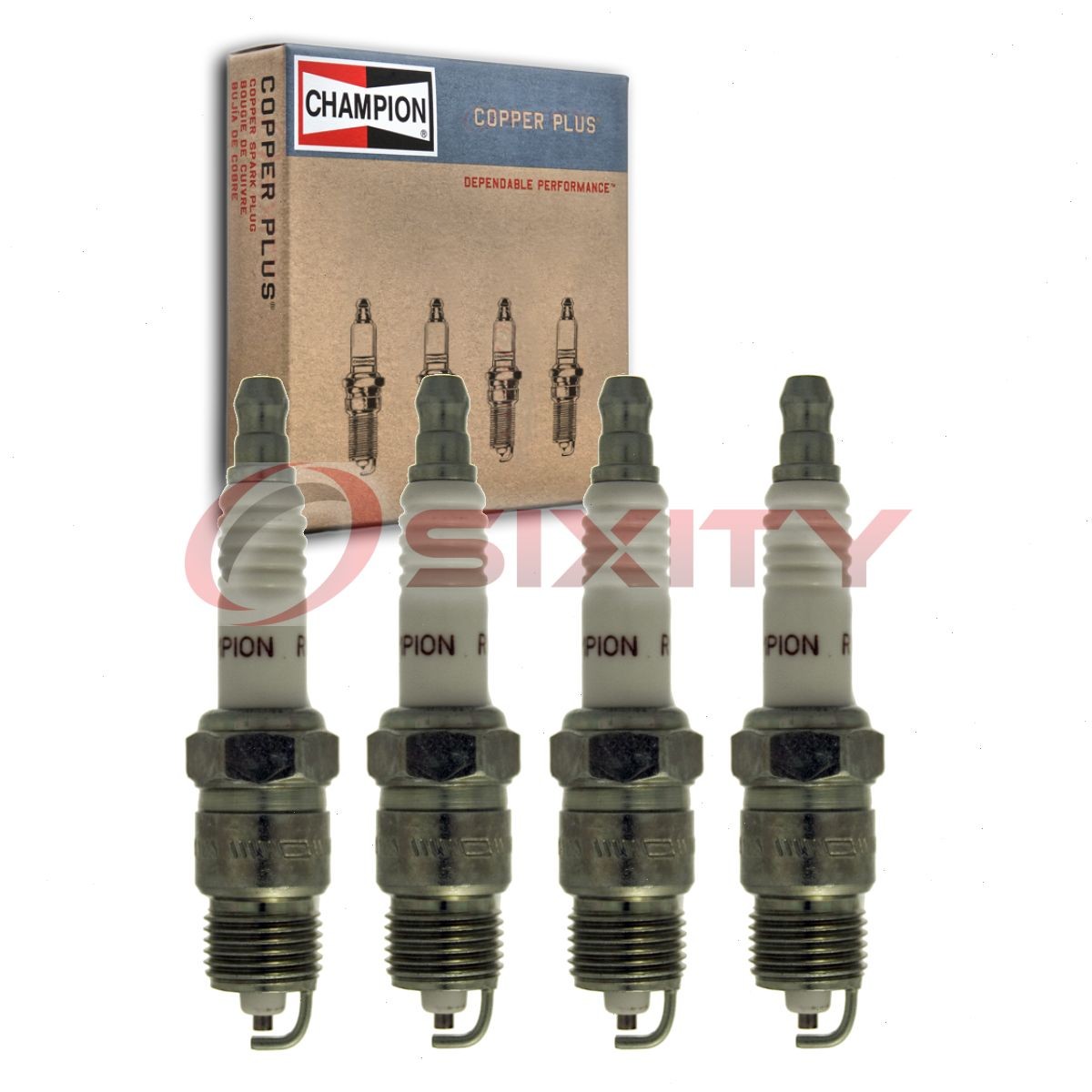 4 pc Champion Copper Plus Spark Plugs for 1982-1986 Buick Skyhawk 1.8L 2.0L gh