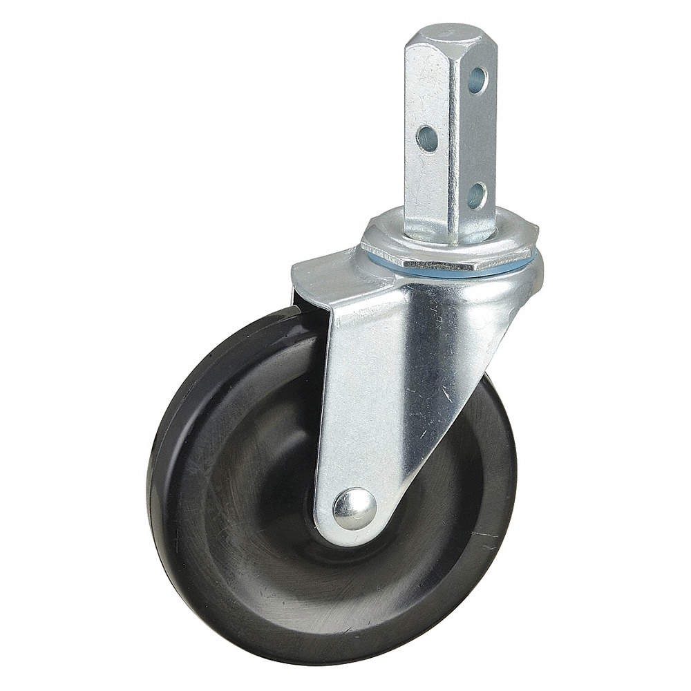 GRAINGER APPROVED F1RR04052S001 Stem Caster,4"dia,Rubber,115lb 32J998