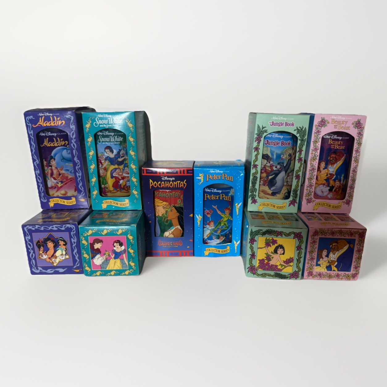 (10) Disney Collector Series Cups - Partial Set + Duplicates - Burger King 1994