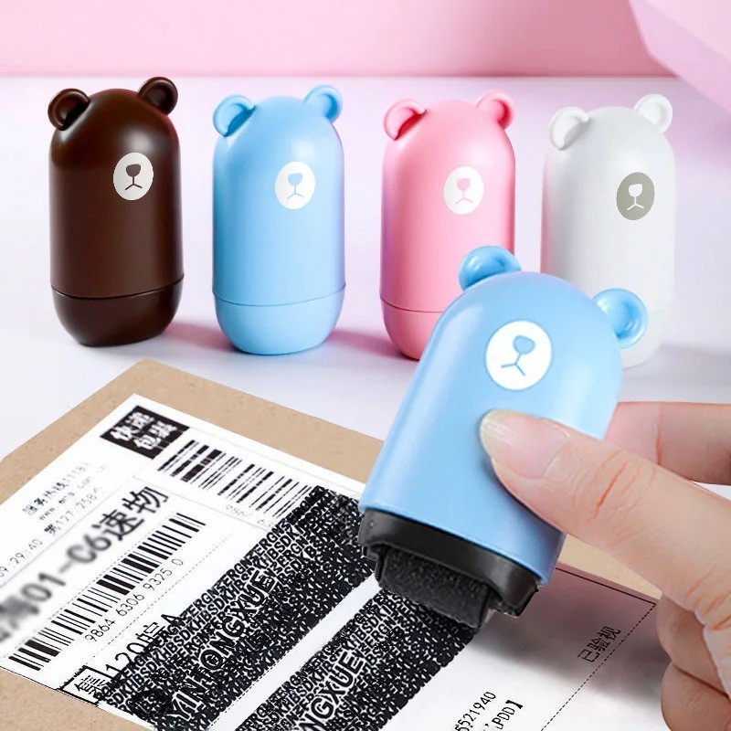 Theft Protection Roller Stamp for Privacy Confidential Data Guard Your Security