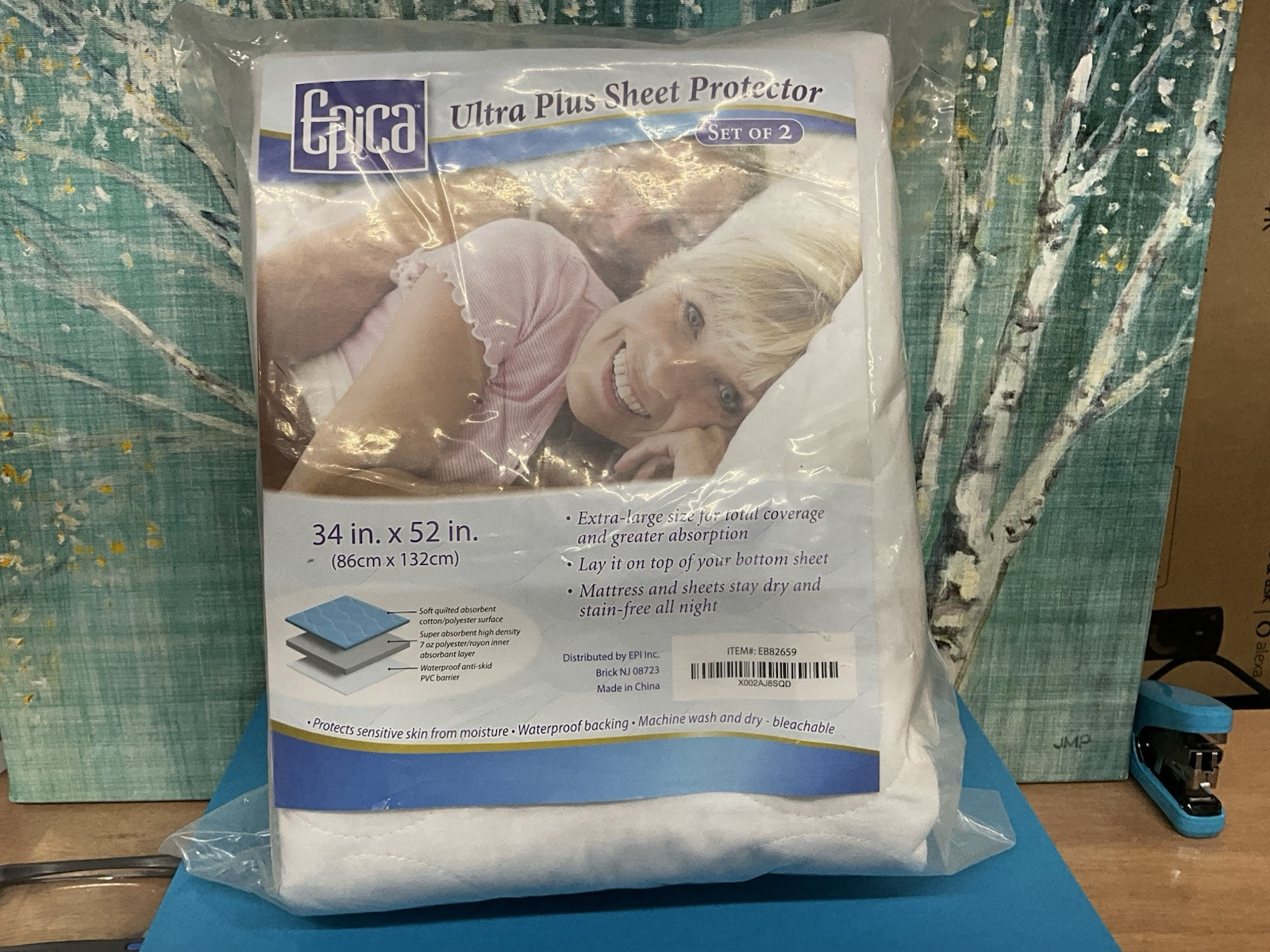 Epica Premium Ultra Plus Waterproof Sheet Protector 34 x 52 Inches White New