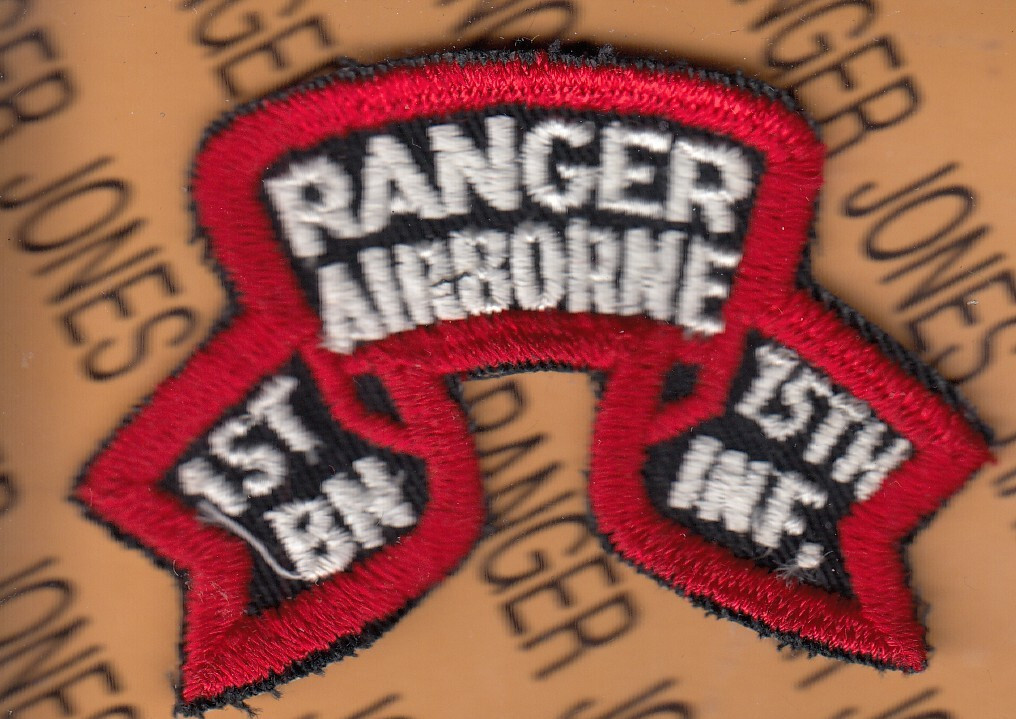 1st Bn 75th Infantry AIRBORNE RANGER shotgun scroll Pre Regt 1974-84 patch c/e A