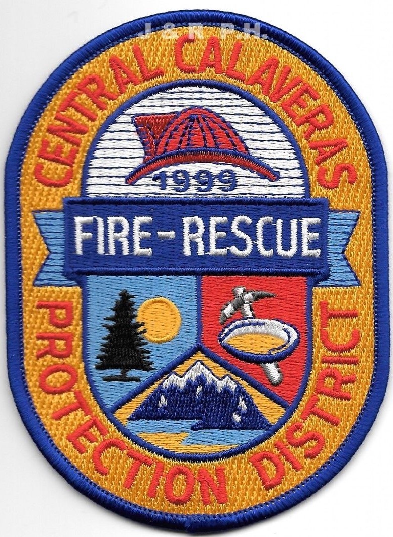 Central Calaveras Fire - Rescue F.P.D. - 1999, CA (3.25" x 4.5" size) fire patch