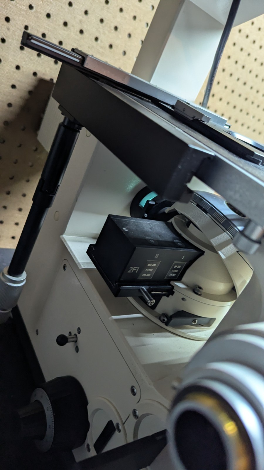 *UNTESTED* Zeiss Axiovert 35 Inverted Fluorescence Microscope With Power Supply