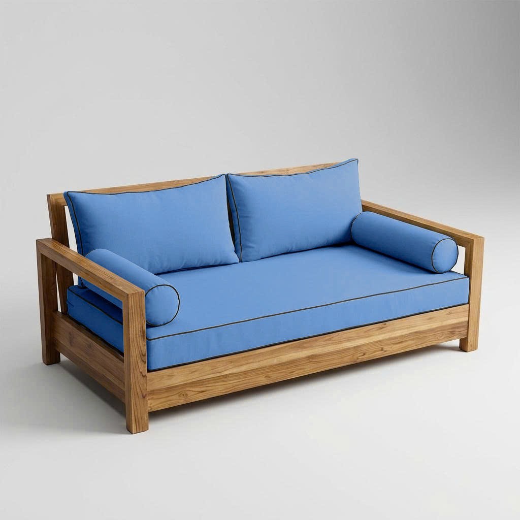COVER ONLY STYLE 2 Mattress Pillow Daybed Porch Swing Contrast Trim Twin AD102