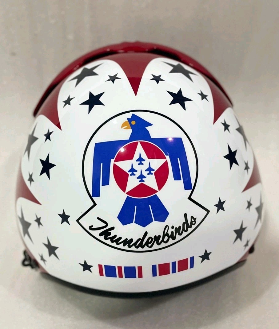 HGU-33 THUNDERBIRD SQUADRON FIGHTER PILOT HELMET+BADGE