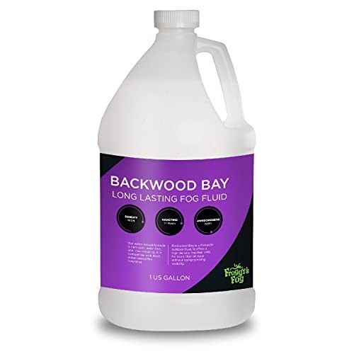 Froggy's Fog Backwood Bay Fog Fluid - 1 Gallon, High-Density, Extremely Long-Las