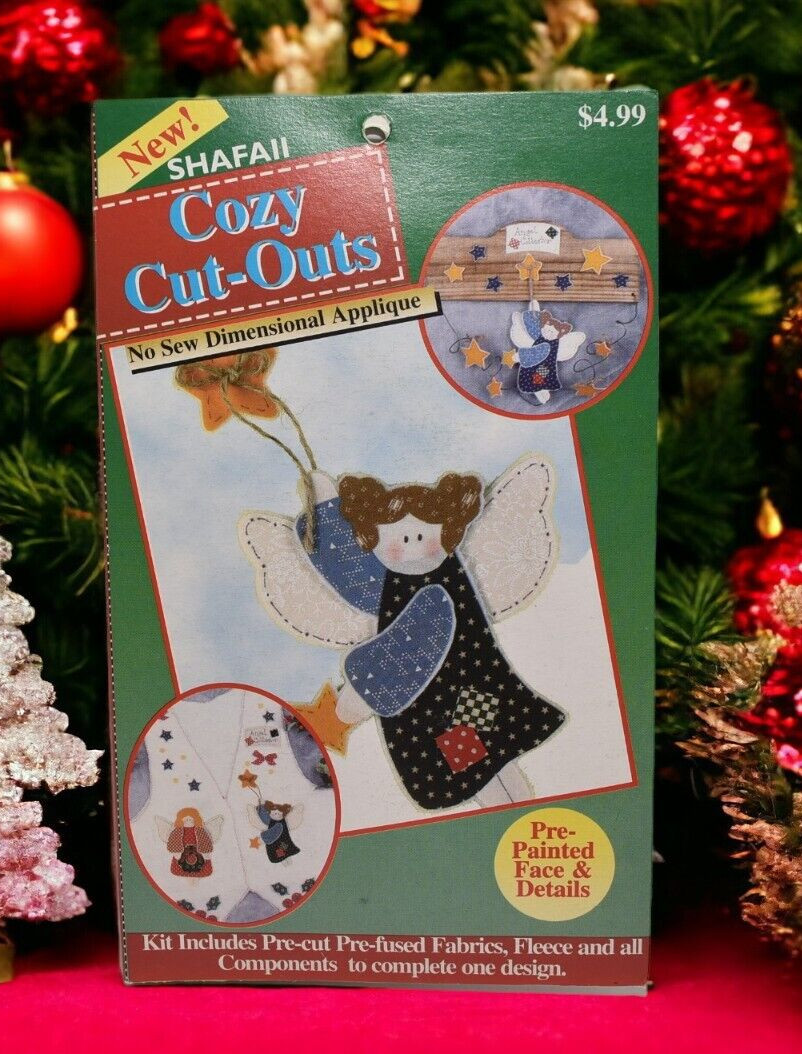 Shafaii Cozy Cut-Outs No Sew Dimensional Applique Blue Angel 0408-06