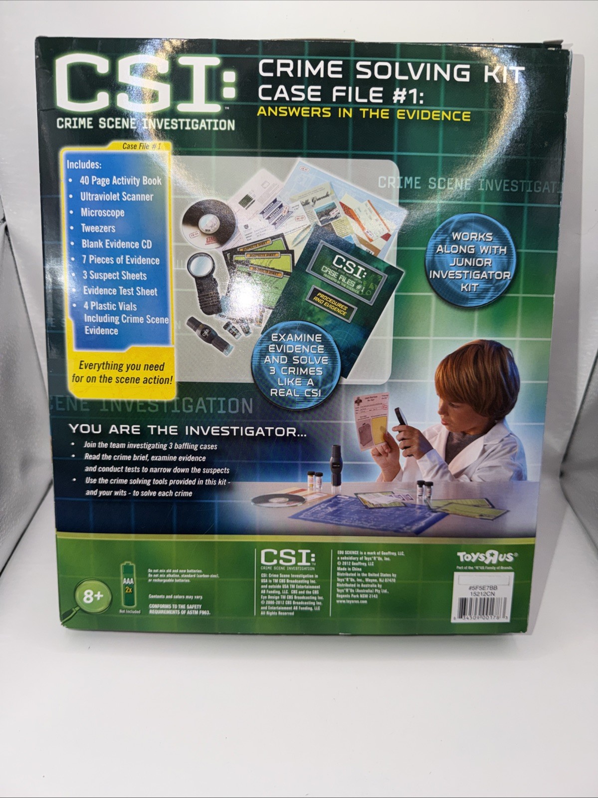 CSI: Crime Solving Kit Case File #1 Kit New In Box
