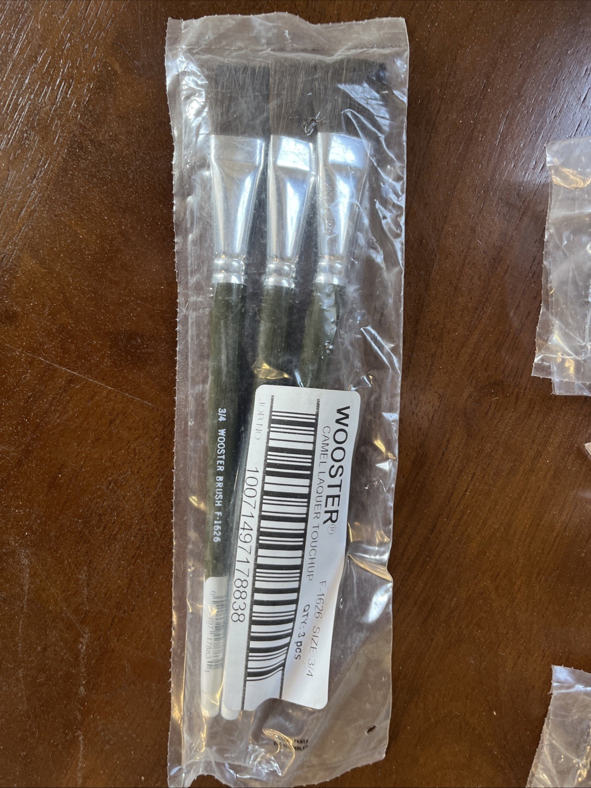 3 PACK Wooster F1626-3/4 3/4" Artist Paint Brush, Camel Hair Bristle,