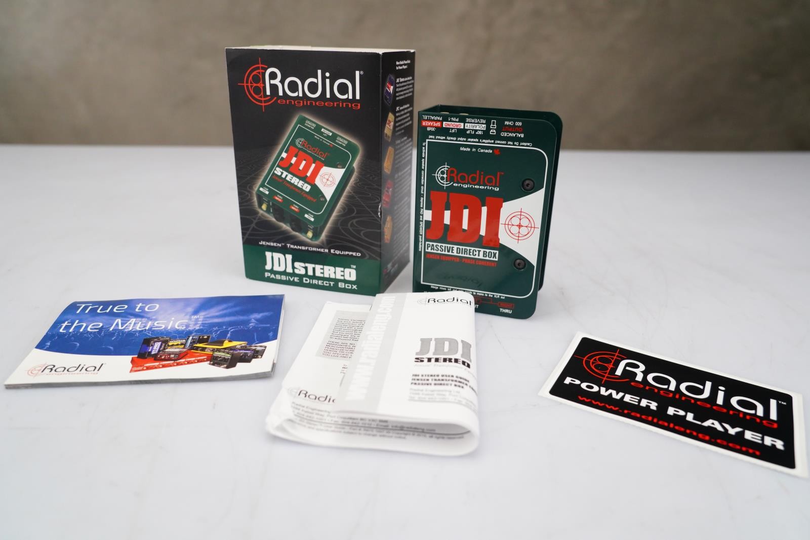 Radial JDI Stereo Passive Direct Box w/ Box #58753