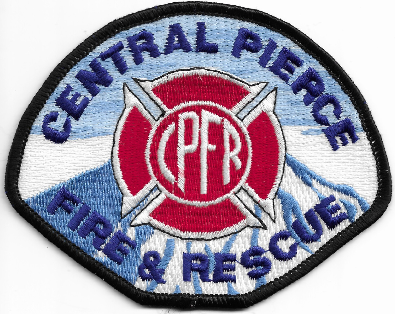 Central Pierce Fire - Rescue dark blue, Washington (4.5" x 3.5" size) fire patch