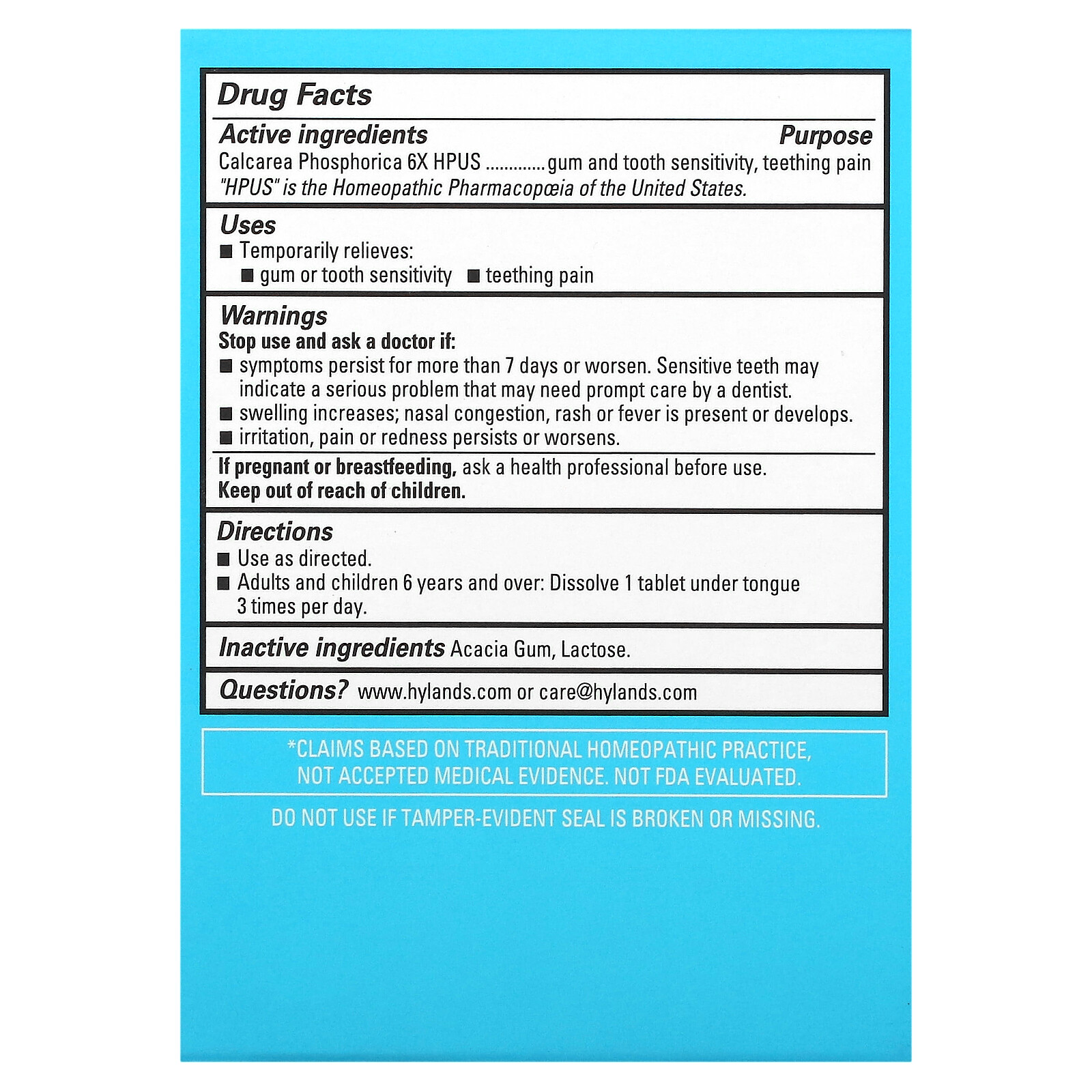 Cell Salt #2, Calc Phos 6x, 100 Quick-Dissolving Single Tablets