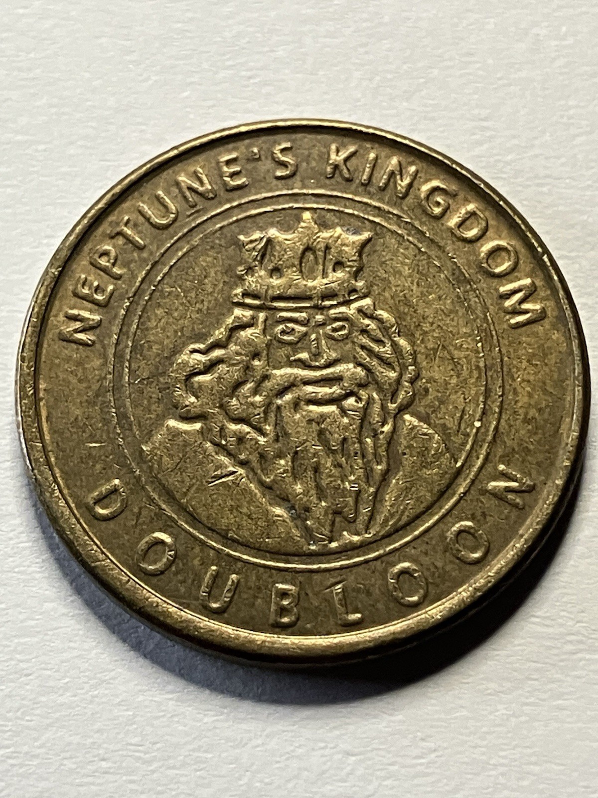 Rare Santa Cruz Boardwalk Neptune’s Kingdom Vintage Arcade Token California #uo1
