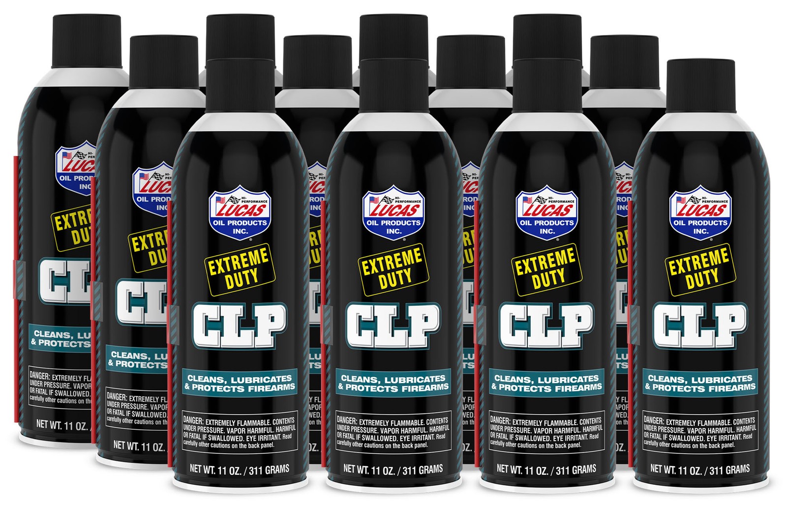 Lucas Oil 10916 Extreme Duty CLP Aerosol 12 Pack 11 oz Cleaner Lubricant