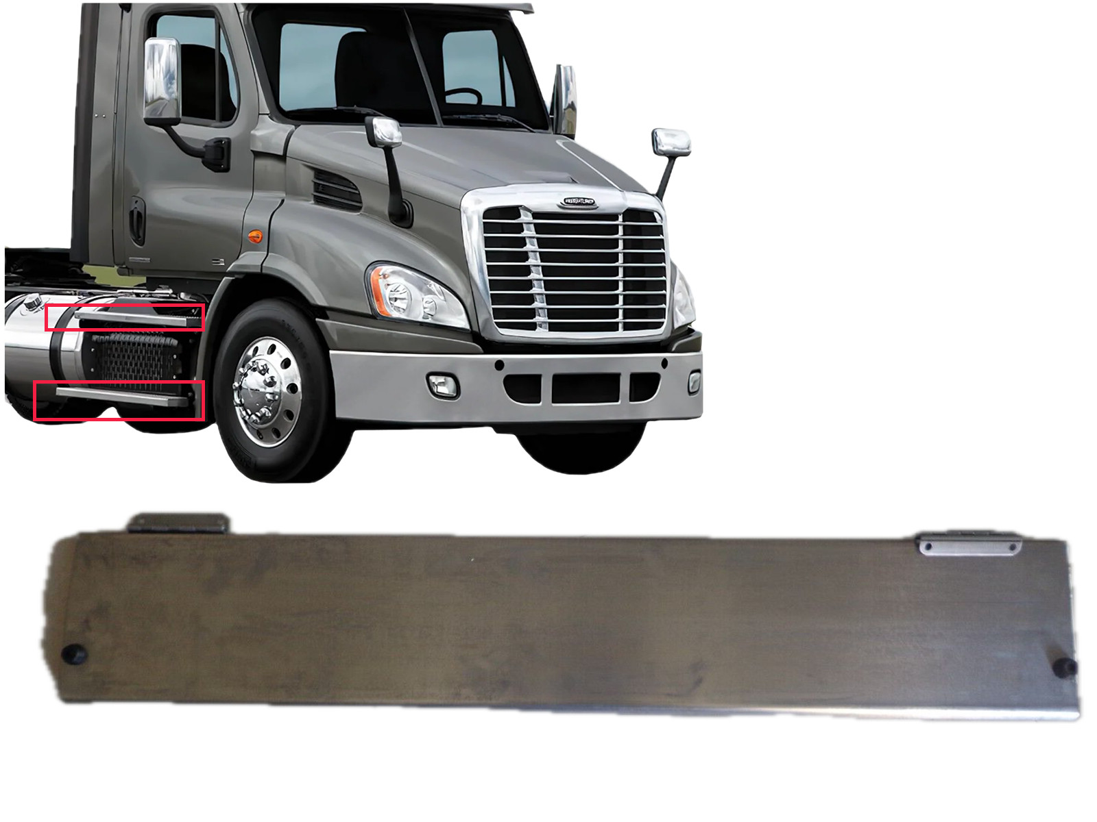Front Side Fairing Metal Step Passenger Side For Freightliner Cascadia 2008-2017